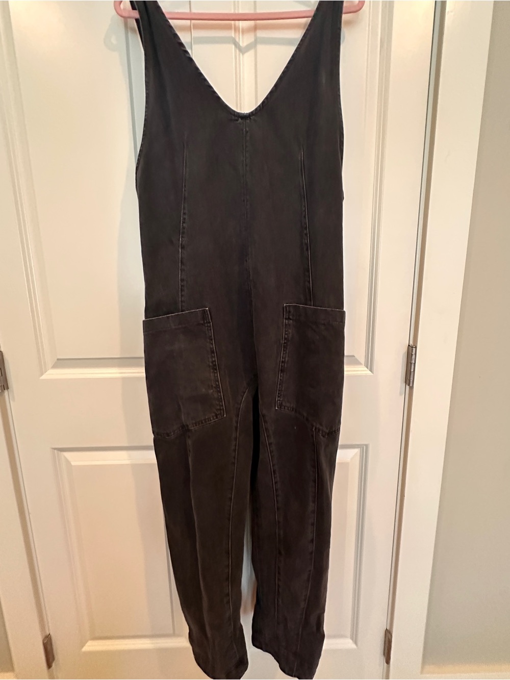 Women's Free People High Roller Jumpsuit - Mineral Black - M